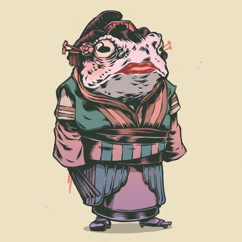 Illustration for article titled We Want to Read a Comic Book About These Amazing Samurai Frogs